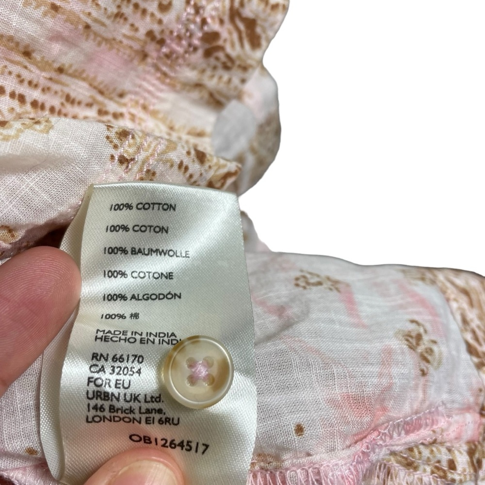 Anthropologie Pilcro The Tavi Batik Button Shirt Blouse - Picture 6 of 6